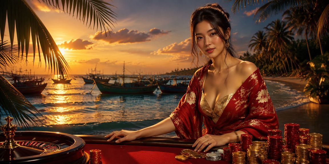 Người dùng truy cập xsmnchu trên điện thoại tại bãi biển Mũi Né